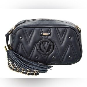 Black Leather Valentino Crossbody Bag